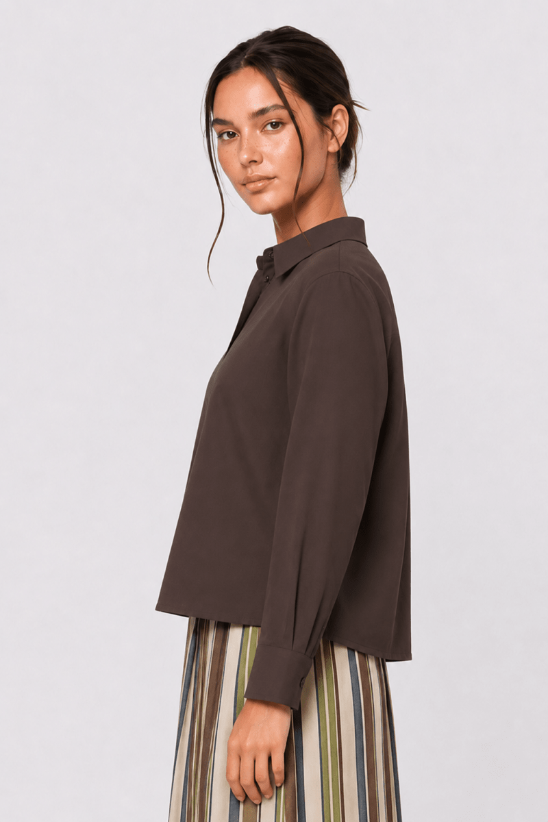 Parker Top (Brown) - Top - Yakira Bella