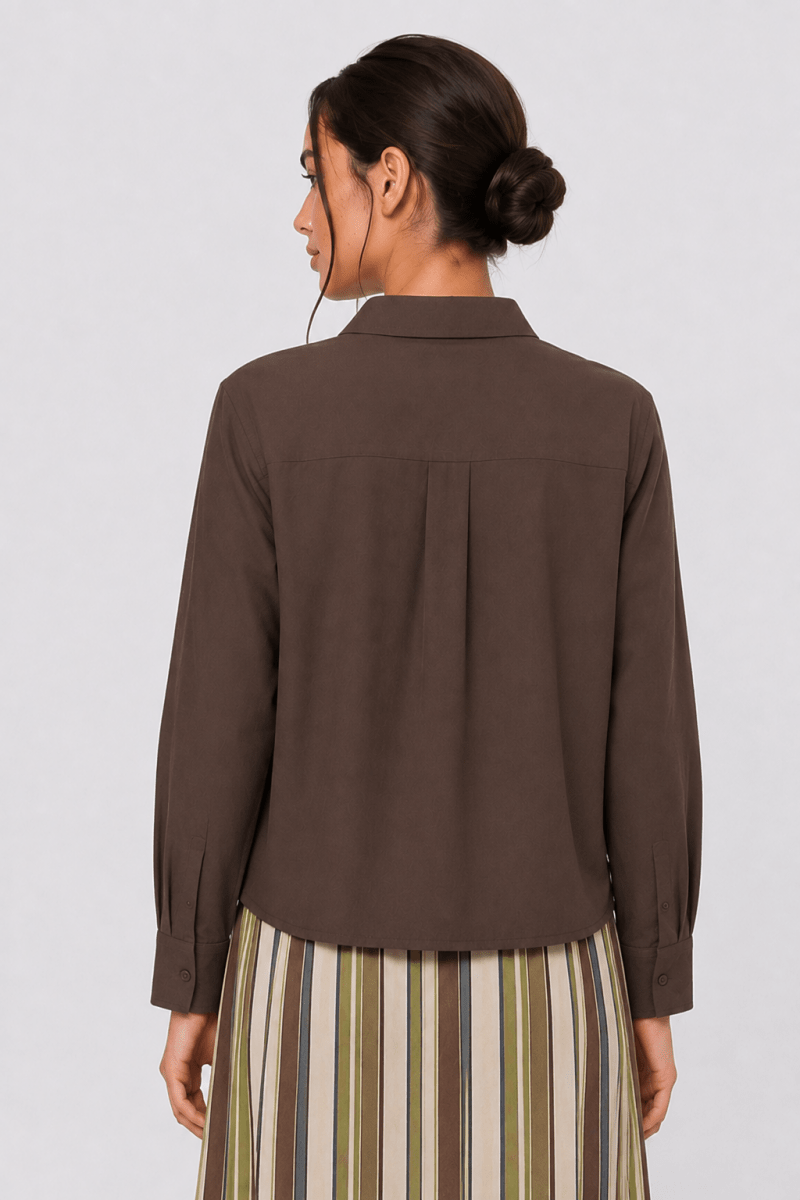 Parker Top (Brown) - Top - Yakira Bella