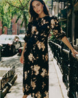 Patricia Dress (Black Ground) - Dress - Yakira Bella