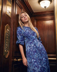 Patricia Dress (Blue Pattern) - Dress - Yakira Bella