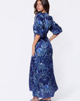 Patricia Dress (Blue Pattern) - Dress - Yakira Bella