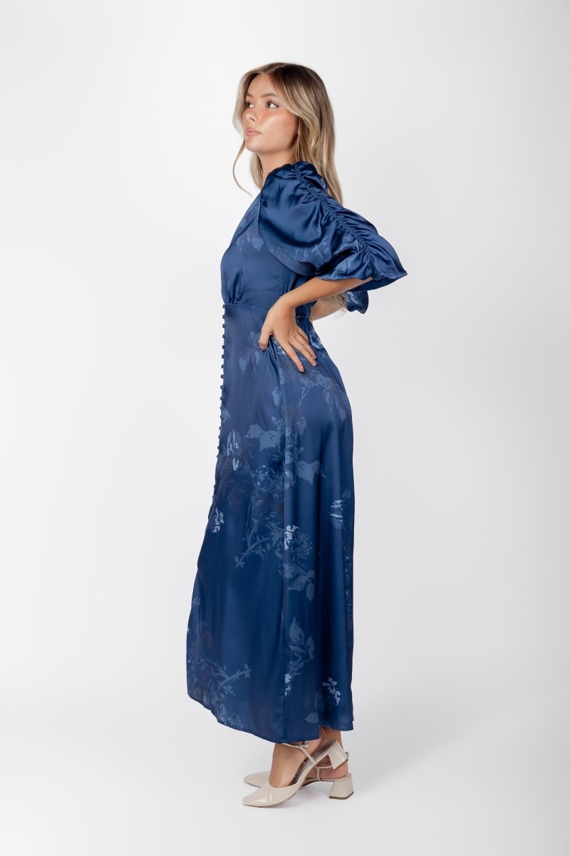 Patricia Dress (Dark Blue) - Dress - Yakira Bella