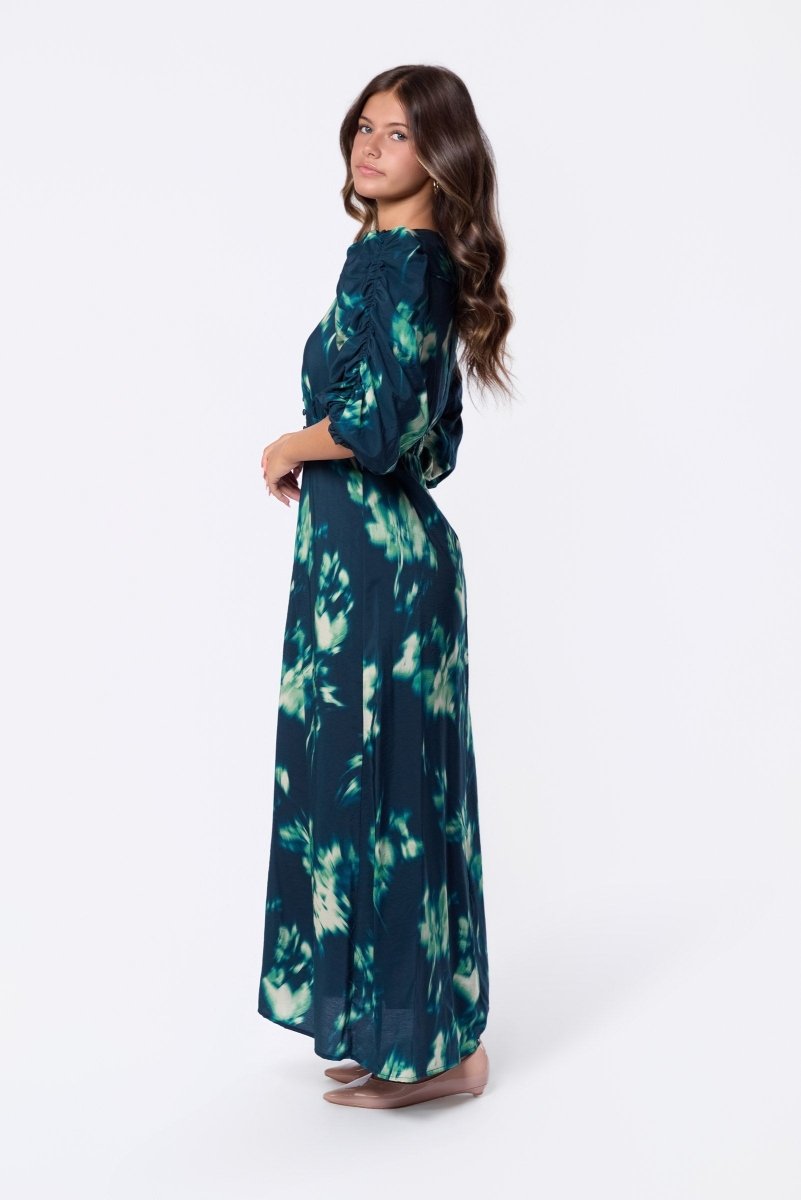 Patricia Dress (Green Ground) - Dress - Yakira Bella