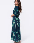 Patricia Dress (Green Ground) - Dress - Yakira Bella