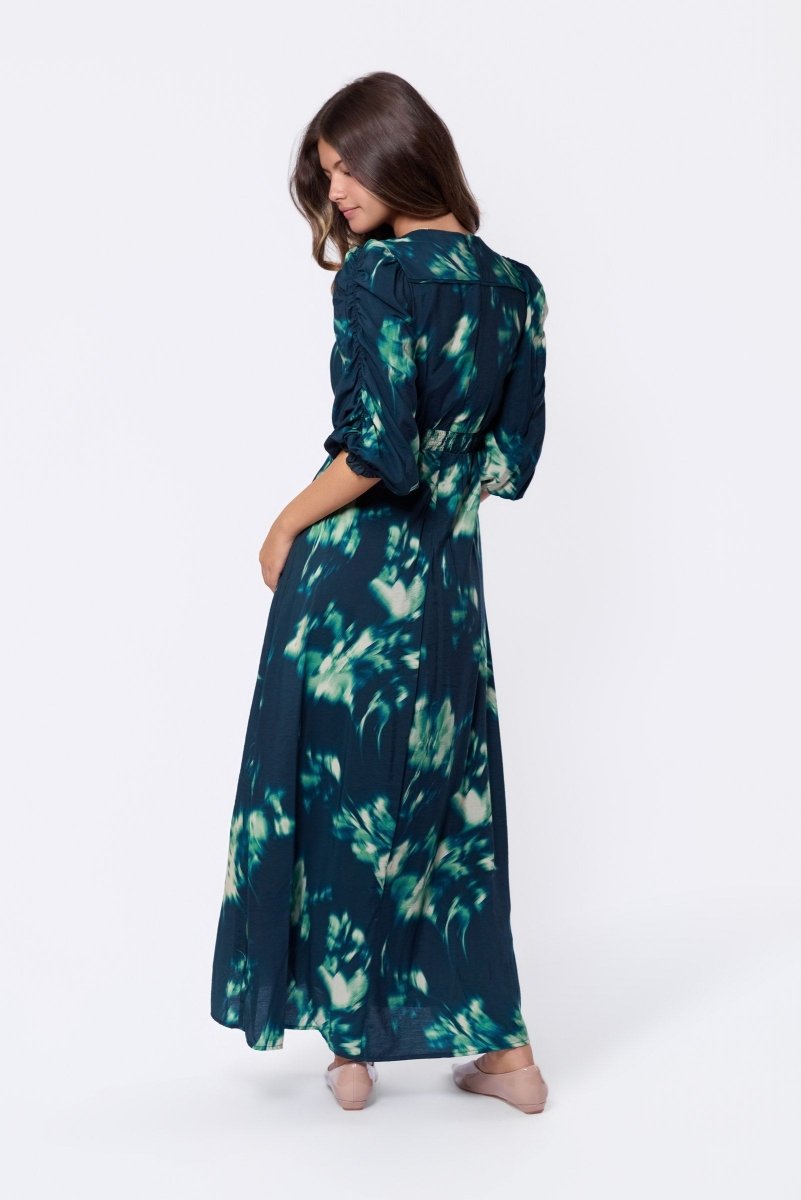 Patricia Dress (Green Ground) - Dress - Yakira Bella