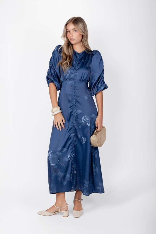 Patricia Dress (Green Pattern) - Dress - Yakira Bella