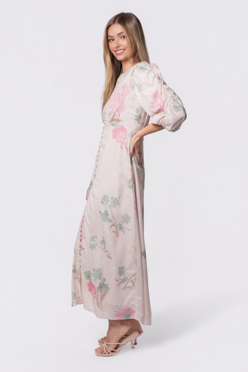 Patricia Dress (Green Pink) M Patricia Dress (Green Pink) M