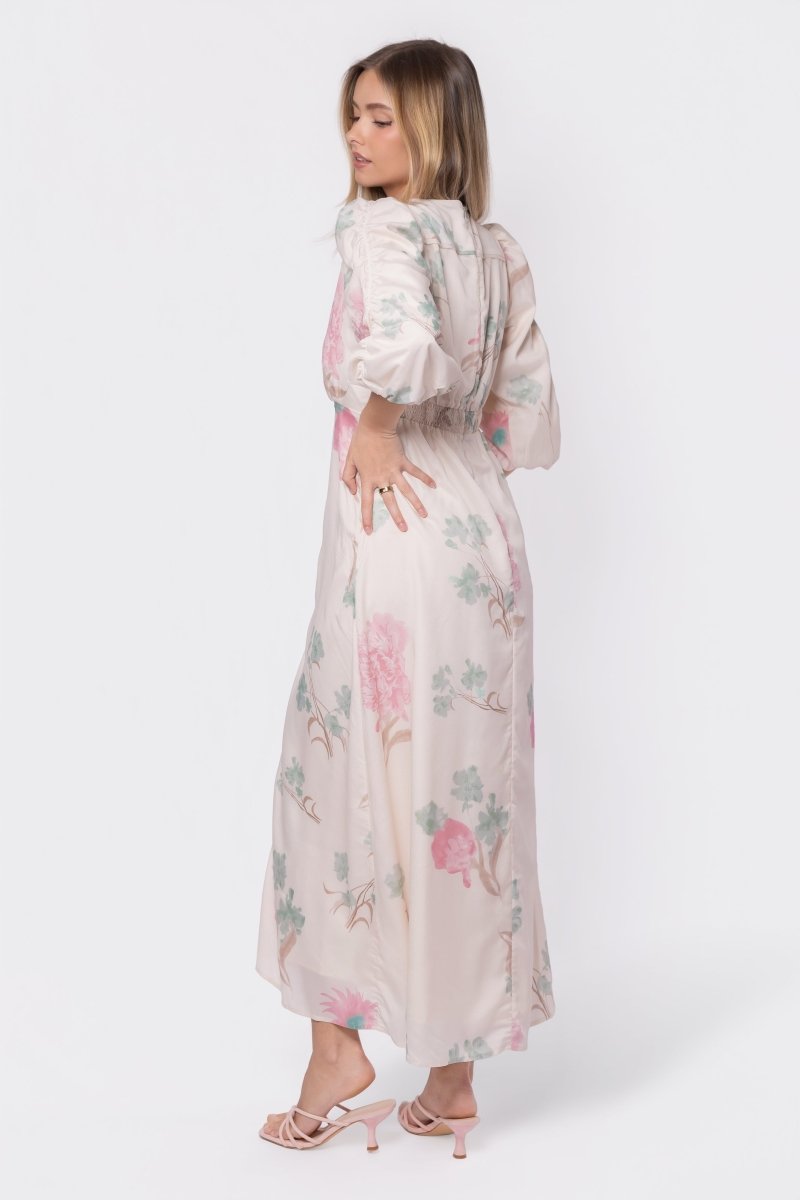 Patricia Dress (Green Pink) - Dress - Yakira Bella