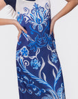 Paula Dress (Blue Ground) - Dress - Yakira Bella