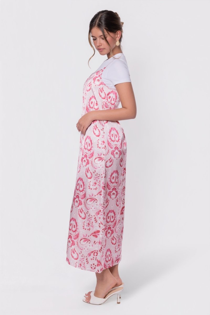Paula Dress (Pink Pattern) - Dress - Yakira Bella