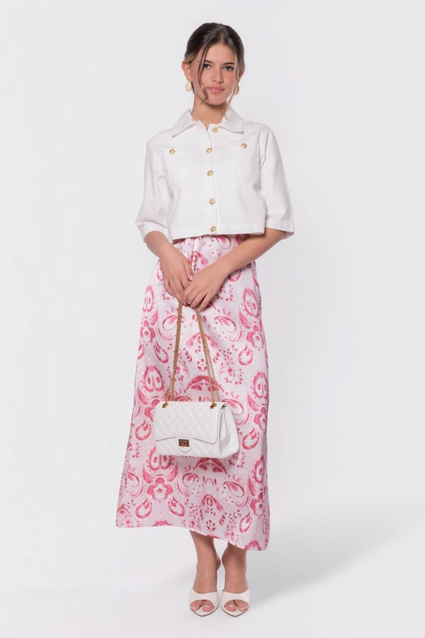 Paula Dress (Pink Pattern) - Dress - Yakira Bella