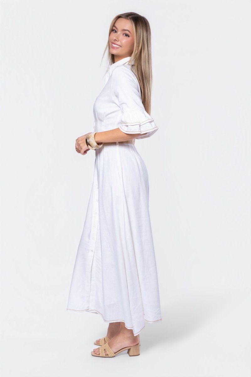 Penelope Dress (White Ground) - Dress - Yakira Bella