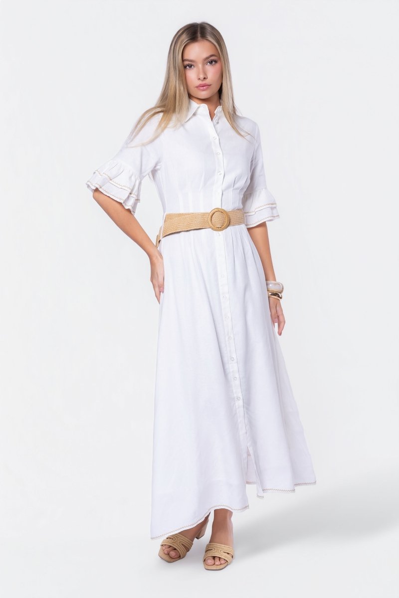Penelope Dress (White Ground) - Dress - Yakira Bella