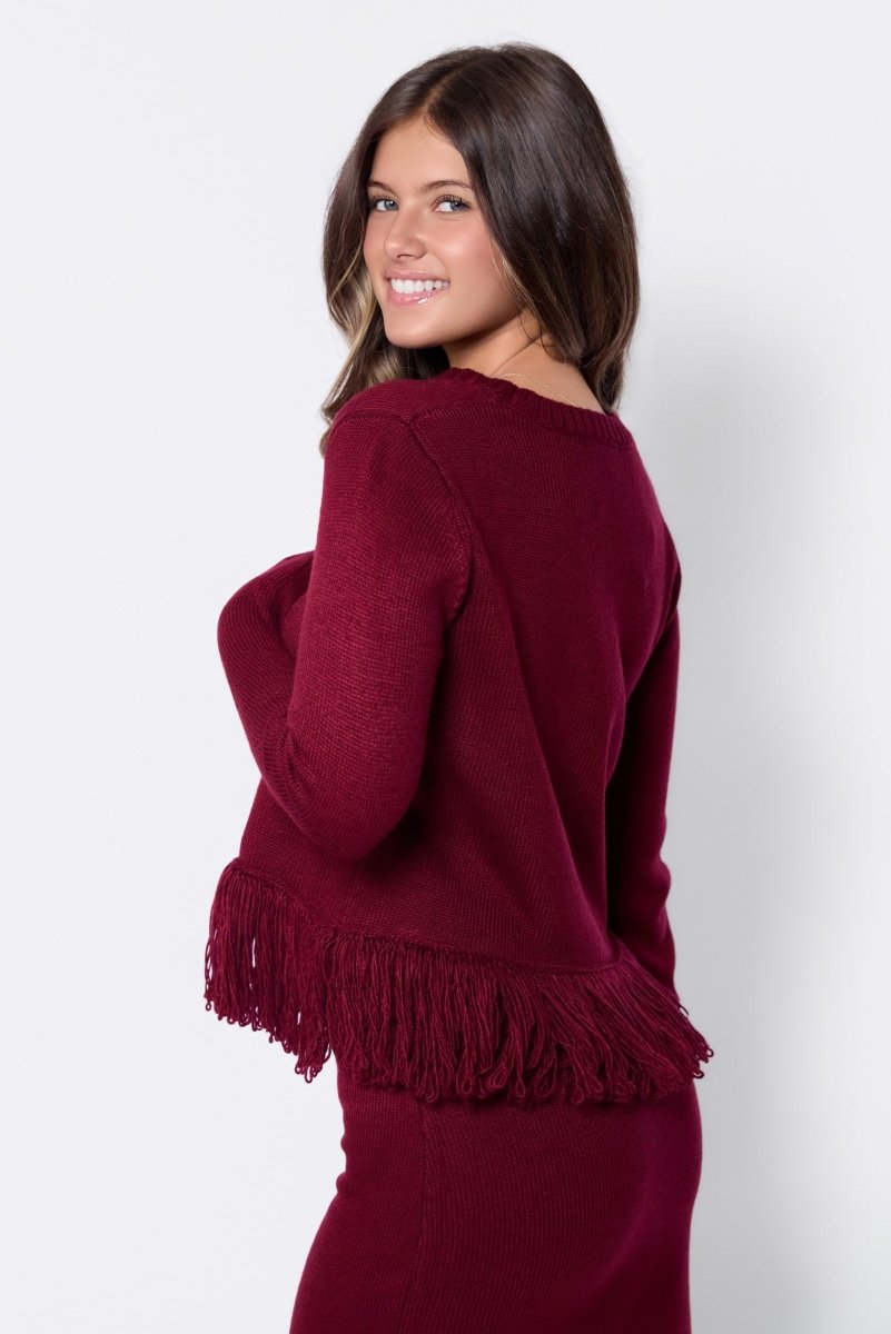 Perry Top (Burgundy) - Top - Yakira Bella