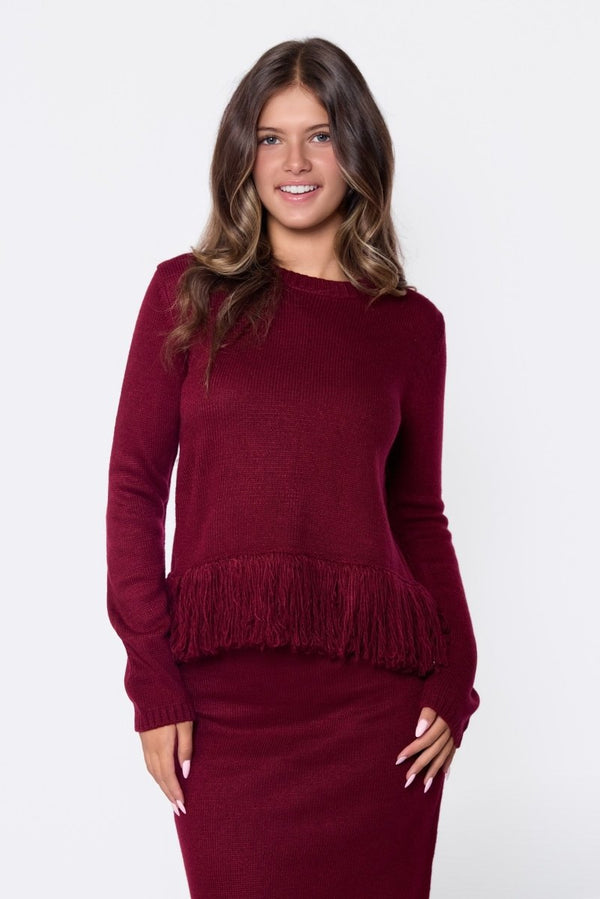 Perry Top (Burgundy) - Top - Yakira Bella
