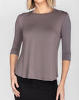 PHOEBE TEE 3/4 (CLOUD GREY) - Top - Yakira Bella