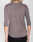 PHOEBE TEE 3/4 (CLOUD GREY) - Top - Yakira Bella