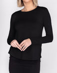 PHOEBE TEE (BLACK) - Top - Yakira Bella