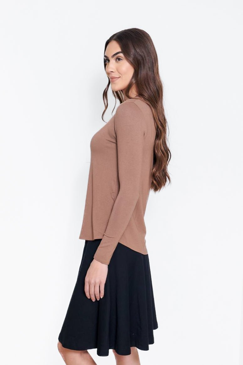 PHOEBE TEE (ESPRESSO) - Top - Yakira Bella