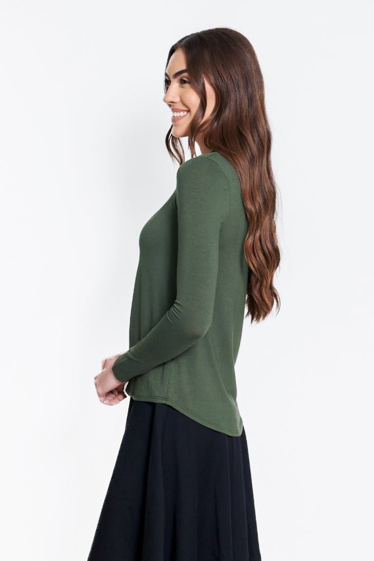 PHOEBE TEE (OLIVE) - Top - Yakira Bella