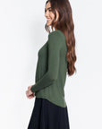 PHOEBE TEE (OLIVE) - Top - Yakira Bella