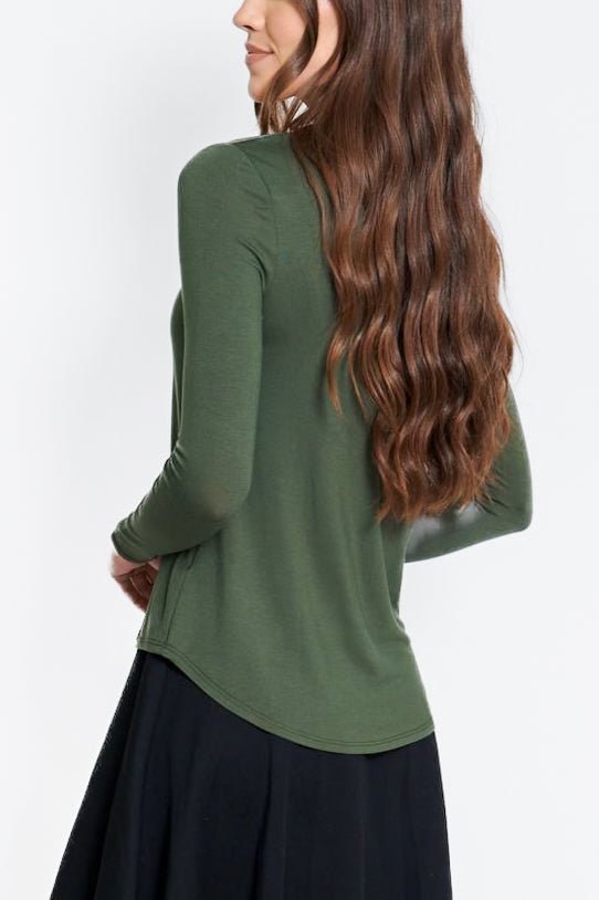 PHOEBE TEE (OLIVE) - Top - Yakira Bella