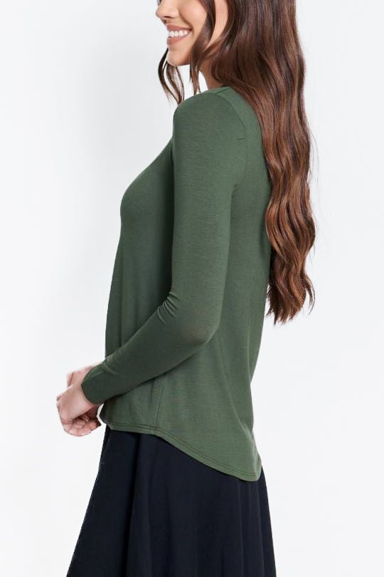 PHOEBE TEE (OLIVE) - Top - Yakira Bella