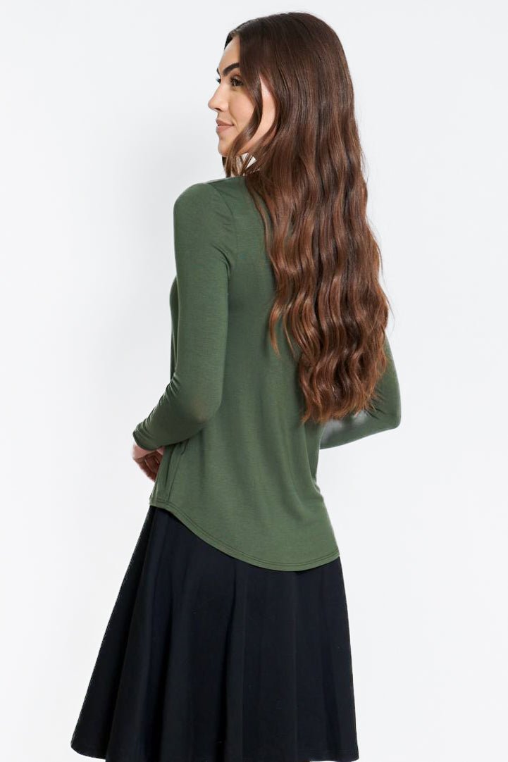 PHOEBE TEE (OLIVE) - Top - Yakira Bella