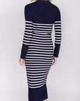 PHOENIX DRESS (NAVY STRIPE) - Dress - Yakira Bella