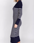 PHOENIX DRESS (NAVY STRIPE) - Dress - Yakira Bella