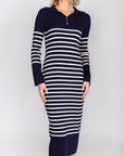 PHOENIX DRESS (NAVY STRIPE) - Dress - Yakira Bella