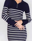 PHOENIX DRESS (NAVY STRIPE) - Dress - Yakira Bella