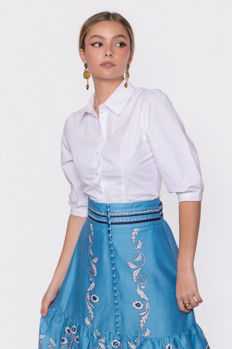 Pia Top (White) - Top - Yakira Bella