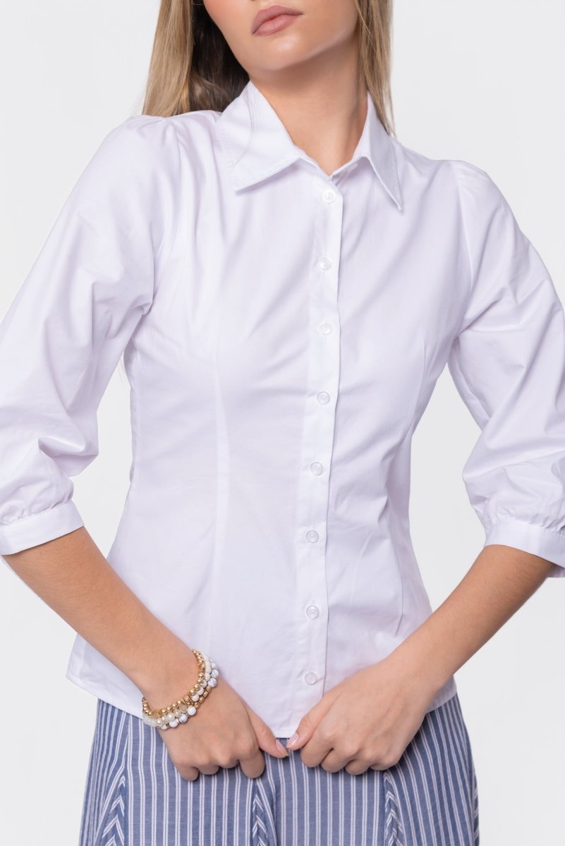 Pia Top (White) - Top - Yakira Bella