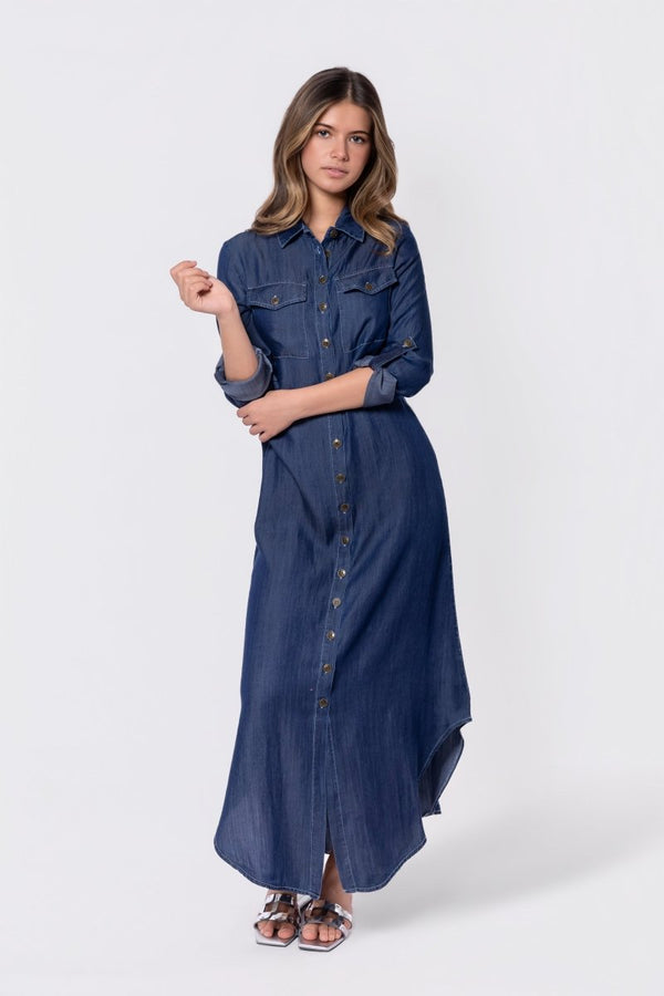 Piper Dress (Blue) - Dress - Yakira Bella