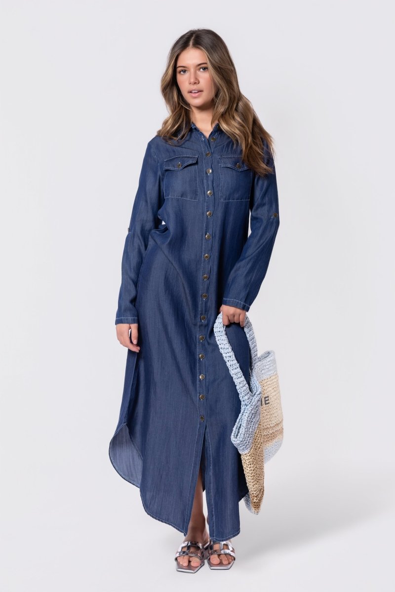 Piper Dress (Blue) - Dress - Yakira Bella