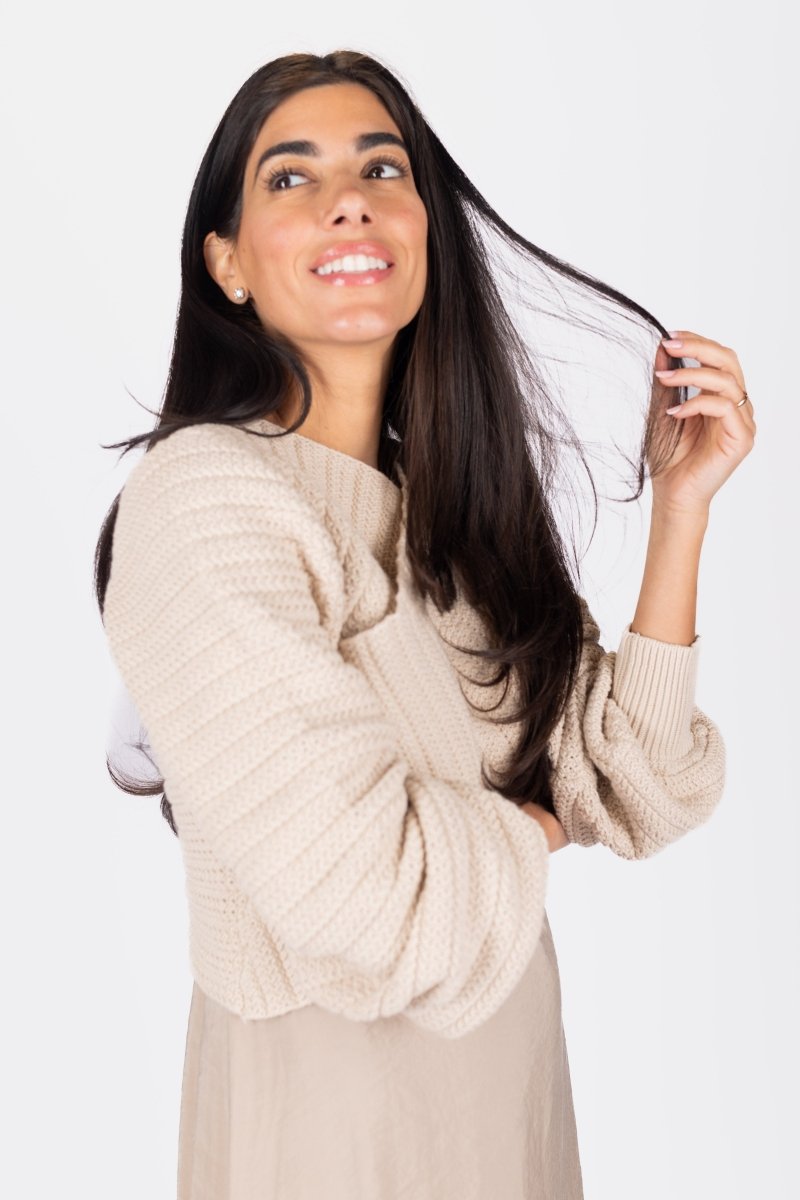 PRISCILLA TOP (BEIGE) - Top - Yakira Bella