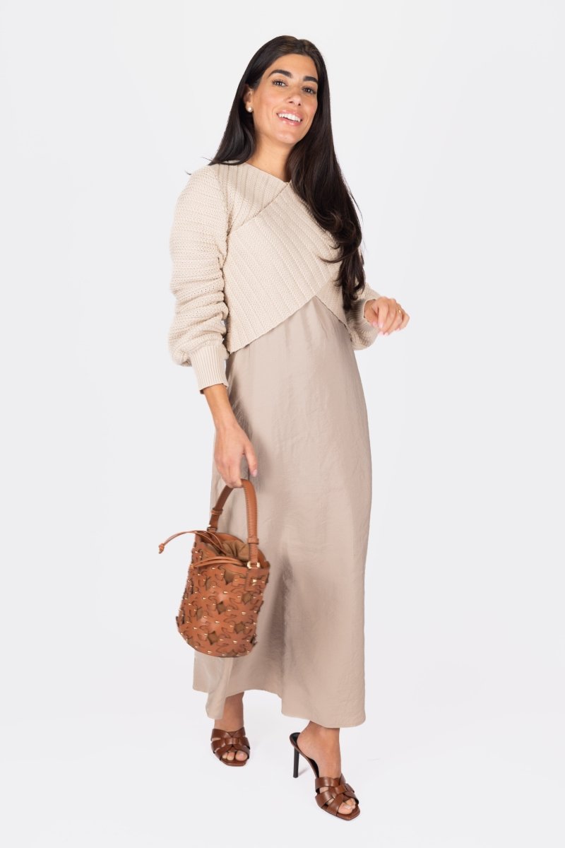 PRISCILLA TOP (BEIGE) - Top - Yakira Bella