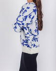 PULLOVER SWEATER (BLUE PATTERN) - Top - Yakira Bella