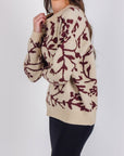 PULLOVER SWEATER (BROWN PATTERN) - Top - Yakira Bella