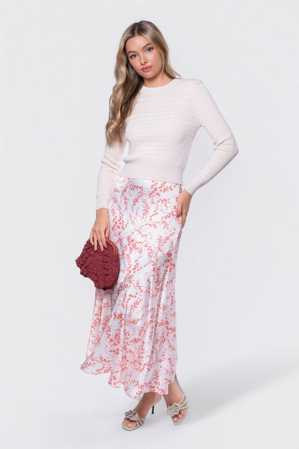 Rachel Skirt (Ivory Flower) - Skirt - Yakira Bella