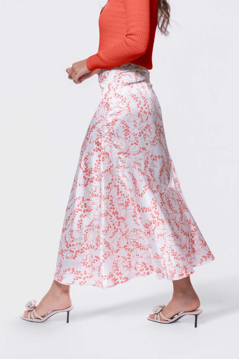 Rachel Skirt (Ivory Flower) - Skirt - Yakira Bella