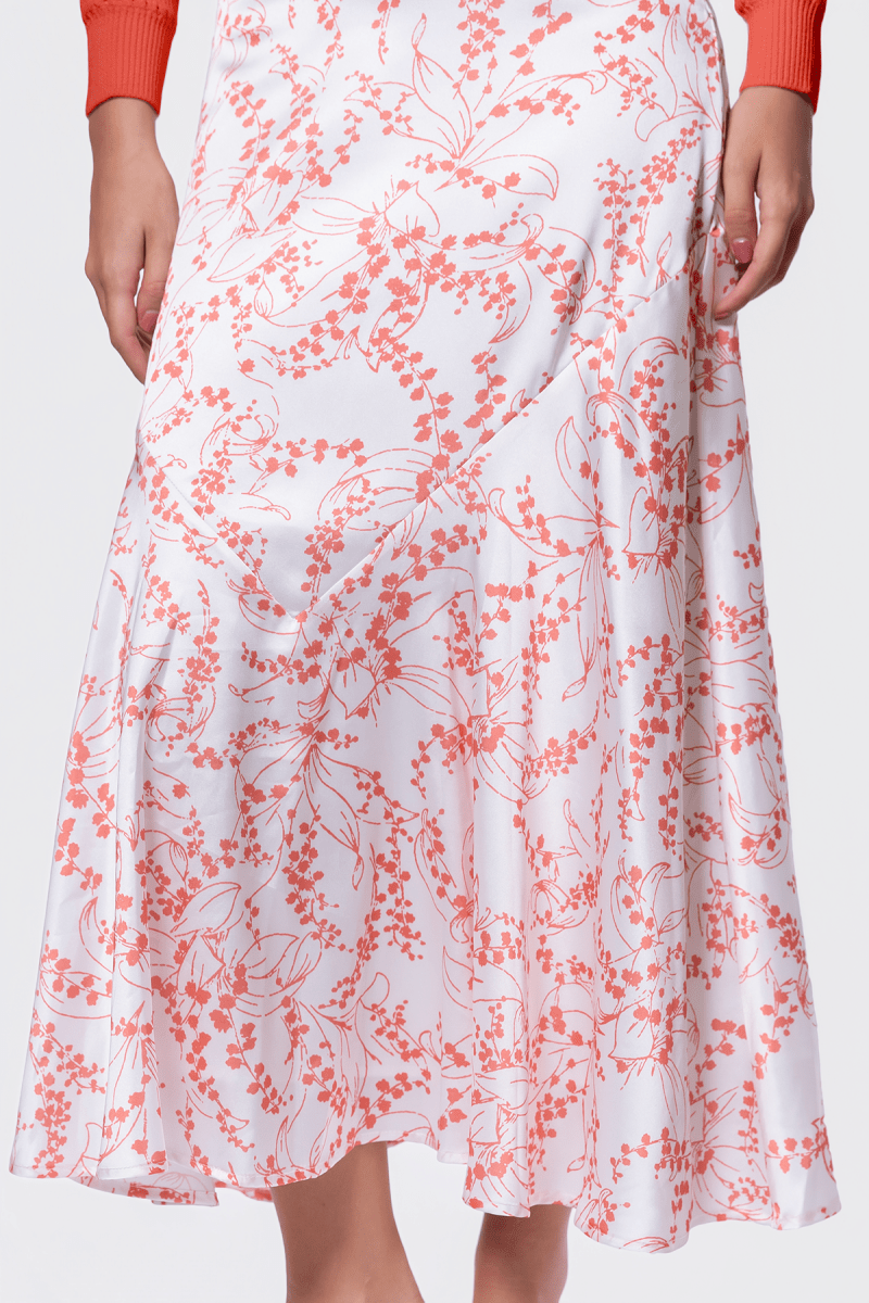 Rachel Skirt (Ivory Flower) - Skirt - Yakira Bella