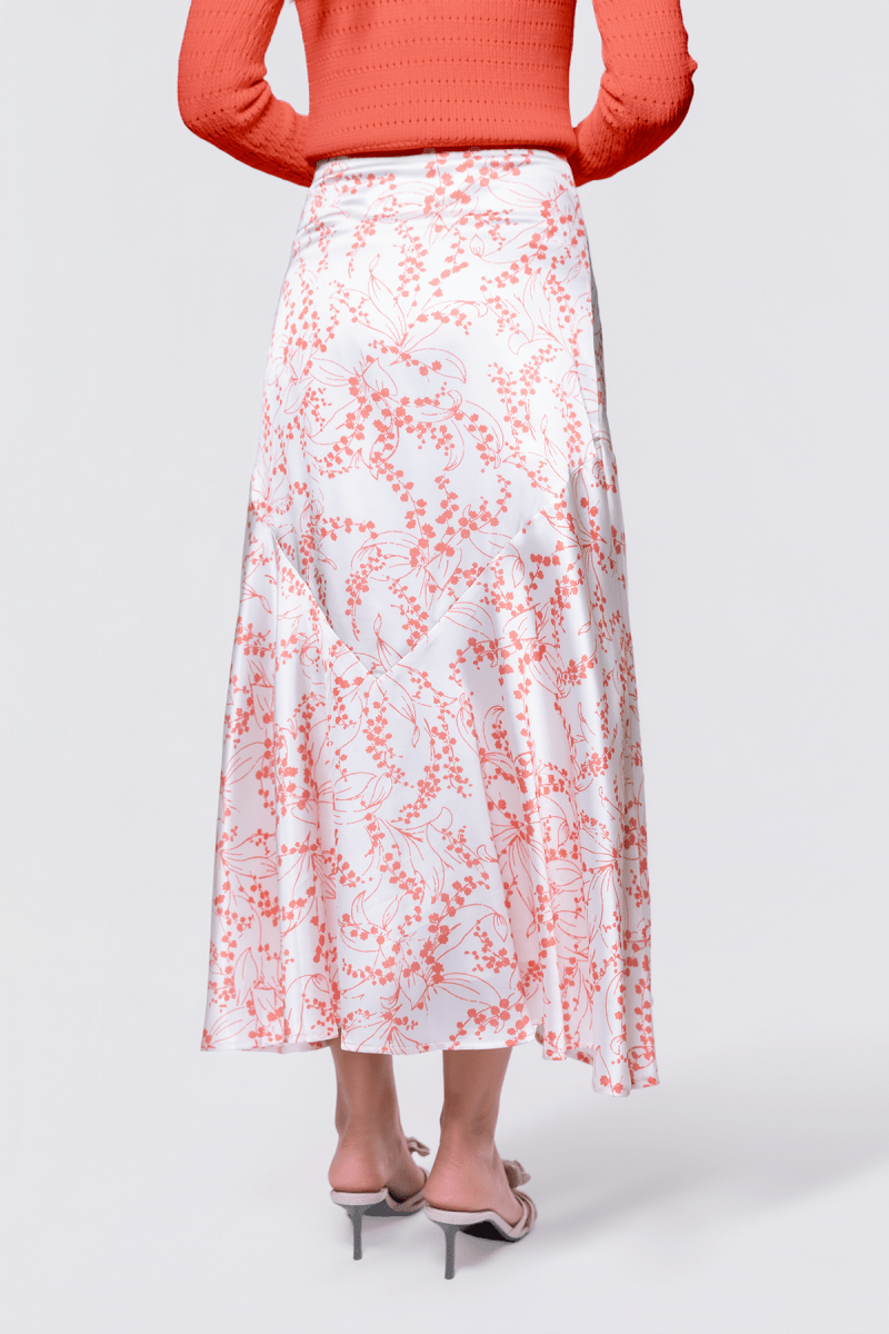 Rachel Skirt (Ivory Flower) - Skirt - Yakira Bella