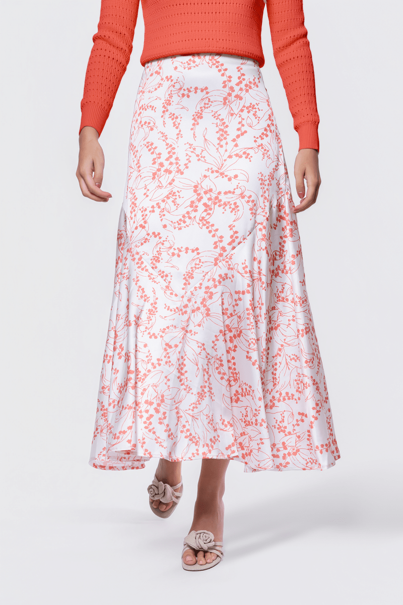 Rachel Skirt (Ivory Flower) - Skirt - Yakira Bella
