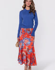 Rachel Skirt (Red/Blue) - Skirt - Yakira Bella