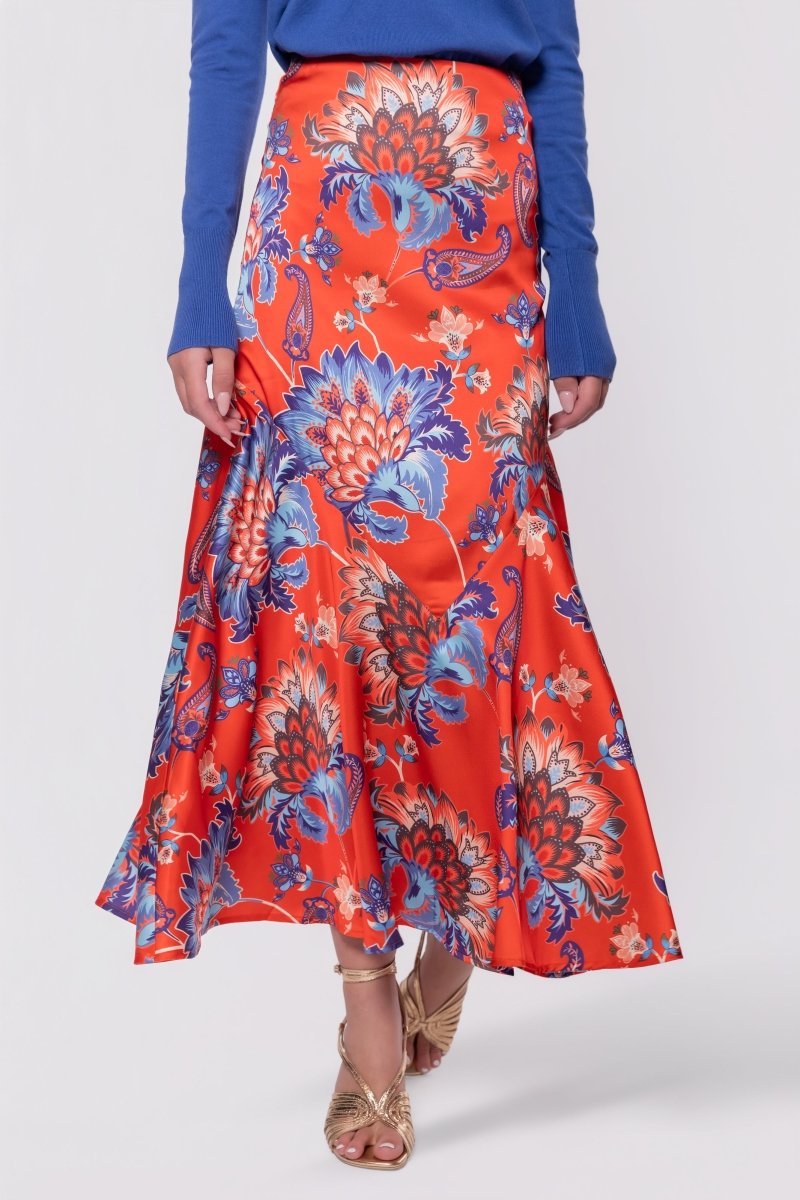 Rachel Skirt (Red/Blue) - Skirt - Yakira Bella