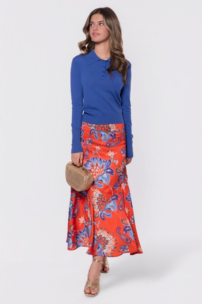 Rachel Skirt (Red/Blue) - Skirt - Yakira Bella