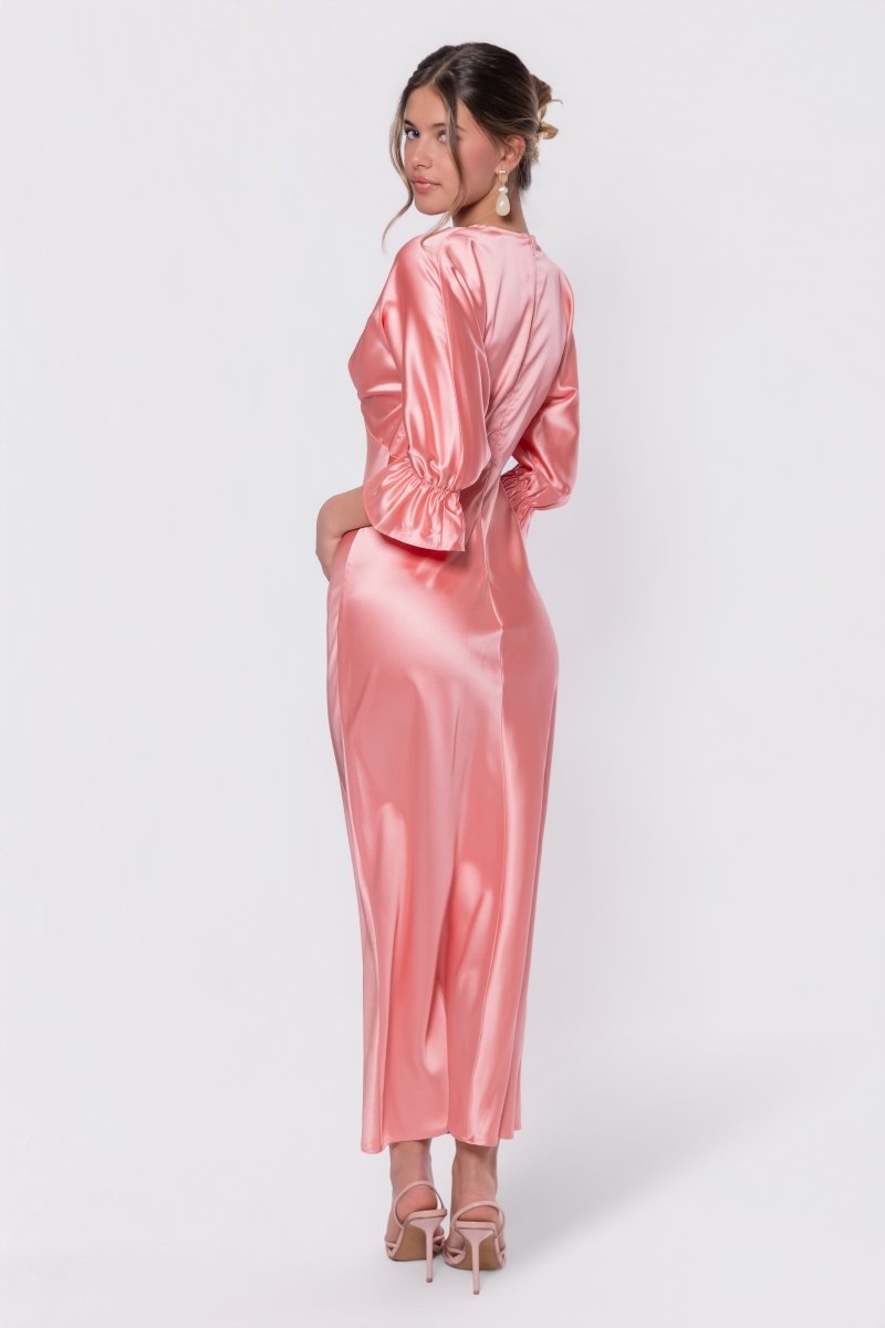 rebecca taylor hot pink dress NWT Rebecca Taylor Pink Silk Long Sleeve Printed Dress