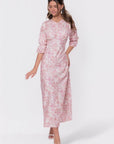Rebecca Dress (Pink Pattern) - Dress - Yakira Bella